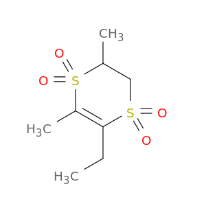 1,4-Dithiin, 5-ethyl-2,3-dihydro-2,6-dimethyl-, 1,1,4,4-tetraoxide