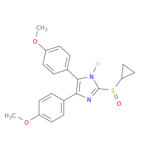 1H-Imidazole, 2-(cyclopropylsulfinyl)-4,5-bis(4-methoxyphenyl)-