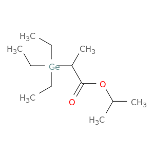 Propanoic acid, 2-(triethylgermyl)-, 1-methylethyl ester