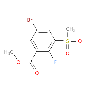 Methyl 5-bromo-2-fluoro-3-(methylsulfonyl)benzoate