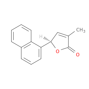 2(5H)-Furanone, 3-methyl-5-(1-naphthalenyl)-, (5R)-