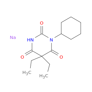 -Pyrimidinetrione,1-环己基-5,5-二乙基-,钠盐(1：1)