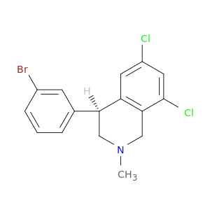 (S)-4-(3-溴苯基)-6,8-二氯-2-甲基-1,2,3,4-四氢异喹啉