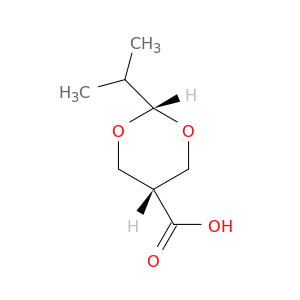 1,3-Dioxane-5-carboxylic acid, 2-(1-methylethyl)-, cis-