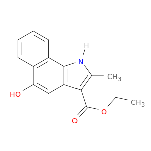 1H-Benz[g]indole-3-carboxylic acid, 5-hydroxy-2-methyl-, ethyl ester