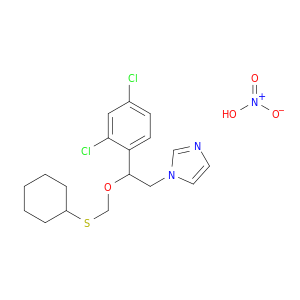 1-(2-((Cyclohexylthio)methoxy)-2-(2,4-dichlorophenyl)ethyl)-1H-imidazole mononitrate