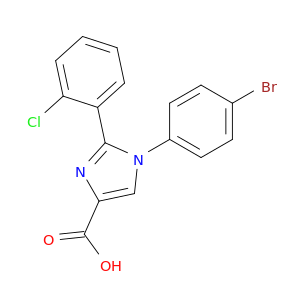 1H-Imidazole-4-carboxylic acid, 1-(4-bromophenyl)-2-(2-chlorophenyl)-