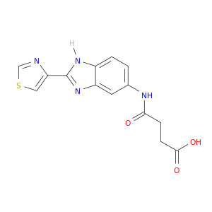 Butanoic acid, 4-oxo-4-[[2-(4-thiazolyl)-1H-benzimidazol-5-yl]amino]-