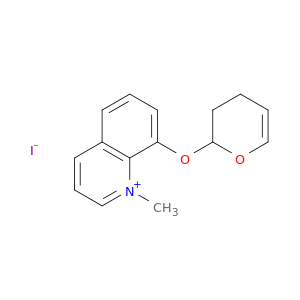 Quinolinium, 8-[(3,4-dihydro-2H-pyran-2-yl)oxy]-1-methyl-, iodide