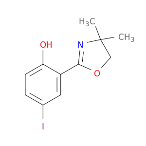 Phenol, 2-(4,5-dihydro-4,4-dimethyl-2-oxazolyl)-4-iodo-