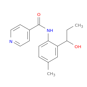 4-Pyridinecarboxamide, N-[2-(1-hydroxypropyl)-4-methylphenyl]-