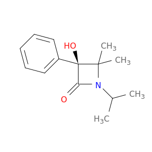 2-Azetidinone, 3-hydroxy-4,4-dimethyl-1-(1-methylethyl)-3-phenyl-, (S)-