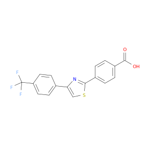 Benzoic acid, 4-[4-[4-(trifluoromethyl)phenyl]-2-thiazolyl]-