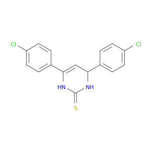 2(1H)-Pyrimidinethione, 4,6-bis(4-chlorophenyl)-3,4-dihydro-