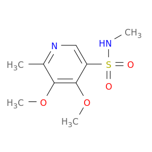 3-Pyridinesulfonamide, 4,5-dimethoxy-N,6-dimethyl-