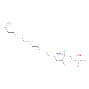 Propanamide, 2-amino-3-(phosphonooxy)-N-tetradecyl-, (2S)-