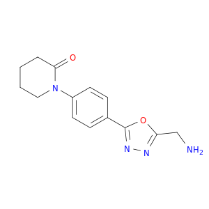 2-Piperidinone, 1-[4-[5-(aminomethyl)-1,3,4-oxadiazol-2-yl]phenyl]-