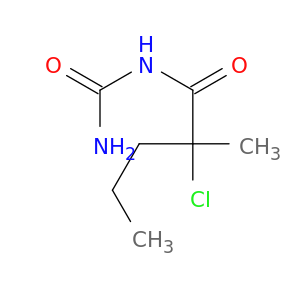 Pentanamide, N-(aminocarbonyl)-2-chloro-2-methyl-