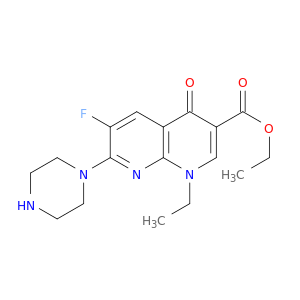 1-ETHYL-6-FLUORO-4-OXO-7-PIPERAZIN-1-YL-1,4-DIHYDRO-[1,8]NAPHTHYRIDINE-3-CARBOXYLIC ACID ETHYL ESTER