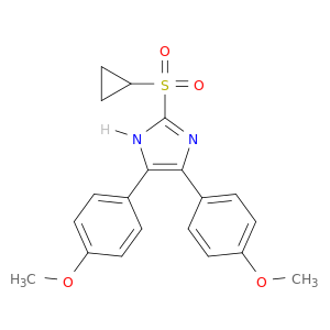 1H-Imidazole, 2-(cyclopropylsulfonyl)-4,5-bis(4-methoxyphenyl)-