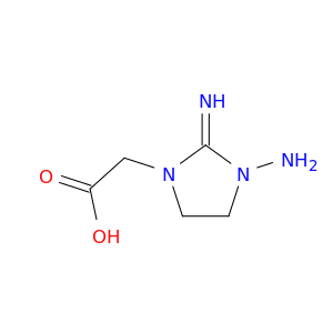 1-Imidazolidineaceticacid, 3-amino-2-imino-