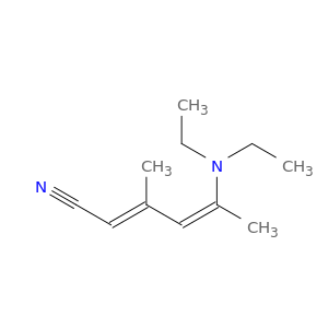2,4-Hexadienenitrile, 5-(diethylamino)-3-methyl-, (E,Z)-