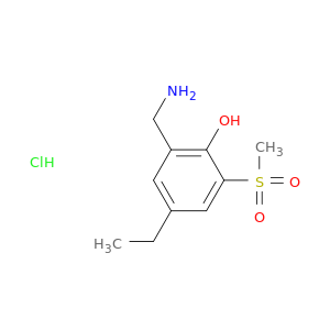 Phenol, 2-(aminomethyl)-4-ethyl-6-(methylsulfonyl)-, hydrochloride