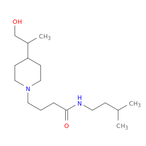 1-Piperidinebutanamide, 4-(2-hydroxy-1-methylethyl)-N-(3-methylbutyl)-