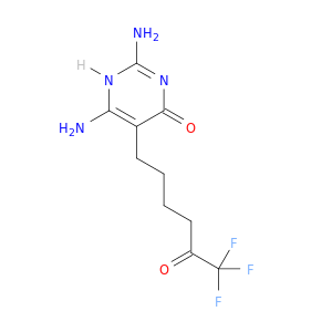 4(1H)-Pyrimidinone, 2,6-diamino-5-(6,6,6-trifluoro-5-oxohexyl)-