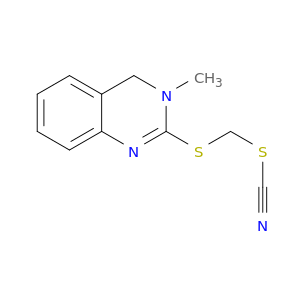 Thiocyanic acid, [(3,4-dihydro-3-methyl-2-quinazolinyl)thio]methyl ester