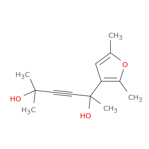 3-Hexyne-2,5-diol, 2-(2,5-dimethyl-3-furanyl)-5-methyl-