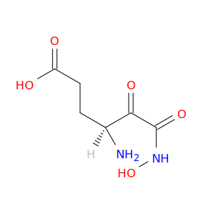 Hexanoic acid, 4-amino-6-(hydroxyamino)-5,6-dioxo-, (4S)-
