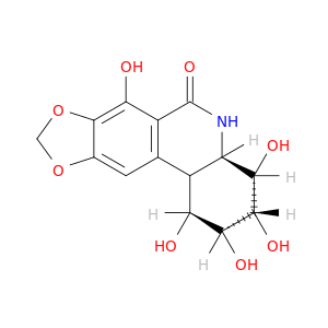 (1r,2s,3s,4s,4ar)-1,2,3,4,7-pentahydroxy-1,3,4,4a,5,11b-hexahydro[1,3]dioxolo[4,5-j]phenanthridin-6(2h)-one