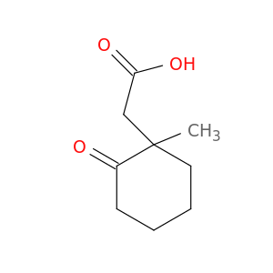 Cyclohexaneacetic acid, 1-methyl-2-oxo-