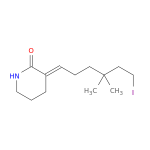 2-Piperidinone, 3-(6-iodo-4,4-dimethylhexylidene)-, (3E)-