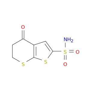 4H-Thieno[2,3-b]thiopyran-2-sulfonamide,5,6-dihydro-4-oxo-