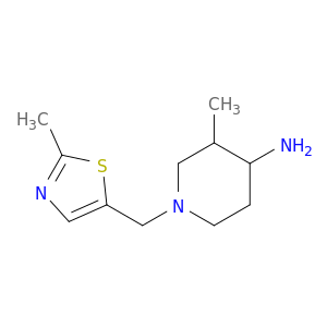 3-methyl-1-[(2-methyl-1,3-thiazol-5-yl)methyl]piperidin-4-amine