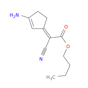 Acetic acid,2-(3-amino-2-cyclopenten-1-ylidene)-2-cyano-, butyl ester