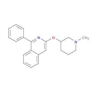 Isoquinoline, 3-[(1-methyl-3-piperidinyl)oxy]-1-phenyl-