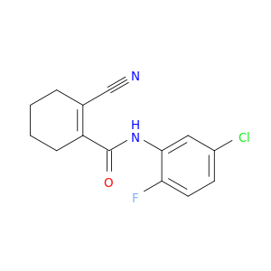 1-Cyclohexene-1-carboxamide, N-(5-chloro-2-fluorophenyl)-2-cyano-