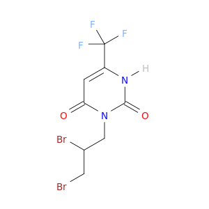 2,4(1H,3H)-Pyrimidinedione, 3-(2,3-dibromopropyl)-6-(trifluoromethyl)-