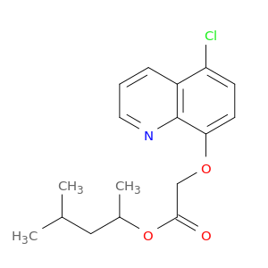 Acetic acid, [(5-chloro-8-quinolinyl)oxy]-, 1,3-dimethylbutyl ester