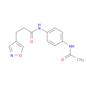 4-Isoxazolepropanamide, N-[4-(acetylamino)phenyl]-