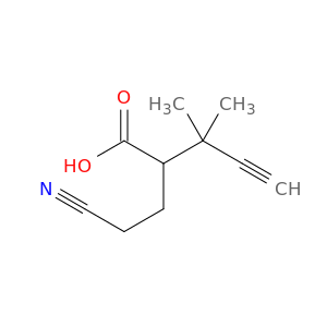 4-Pentynoic acid, 2-(2-cyanoethyl)-3,3-dimethyl-