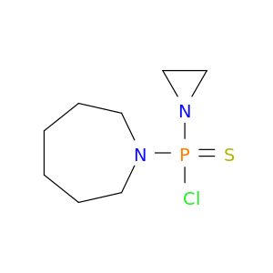 Phosphinothioicchloride, 1-aziridinyl(hexahydro-1H-azepin-1-yl)- (7CI)