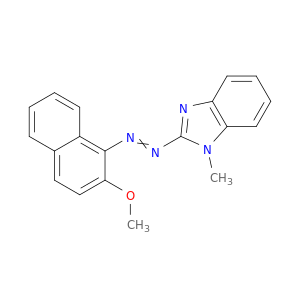 1H-Benzimidazole, 2-[(2-methoxy-1-naphthalenyl)azo]-1-methyl-