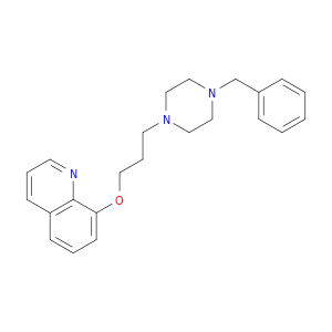 Quinoline, 8-[3-[4-(phenylmethyl)-1-piperazinyl]propoxy]-