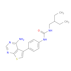 Urea, N-[4-(4-aminothieno[2,3-d]pyrimidin-5-yl)phenyl]-N'-(2-ethylbutyl)-