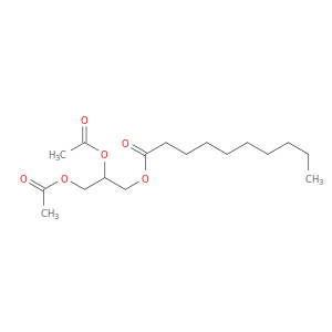 Decanoic acid, 2,3-bis(acetyloxy)propyl ester, (+-)-