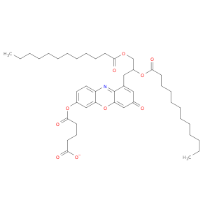 Pentanedioic acid, 2,3-bis[(1-oxododecyl)oxy]propyl3-oxo-3H-phenoxazin-7-yl ester
